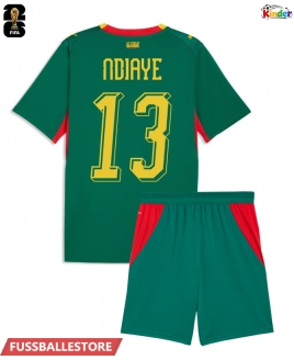 Günstige Senegal Iliman Ndiaye #13 Auswärts Trikotsatzt Kinder WM 2026 Kurzarm (+ Kurze Hosen)